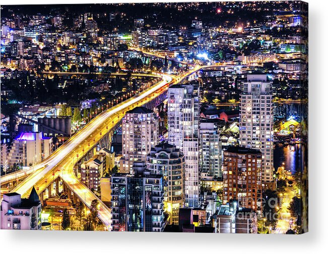 Architecture Acrylic Print featuring the photograph 1428 Golden Artery Vancouver British Columbia Canada by Neptune - Amyn Nasser Photographer