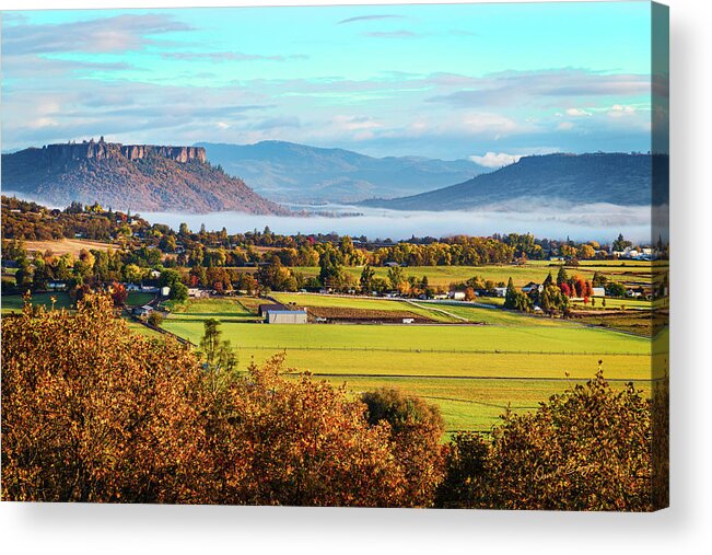 Oregon Acrylic Print featuring the photograph Good Morning Rogue Valley by Dan McGeorge
