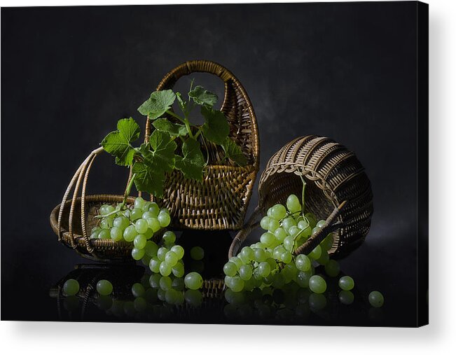 Grape Acrylic Print featuring the photograph Grape Harvest by Lydia Jacobs