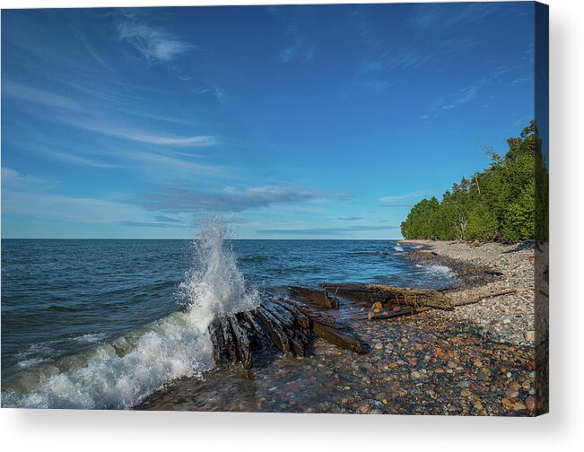 Graveyard Coast Acrylic Print featuring the photograph Graveyard Coast by Gary McCormick