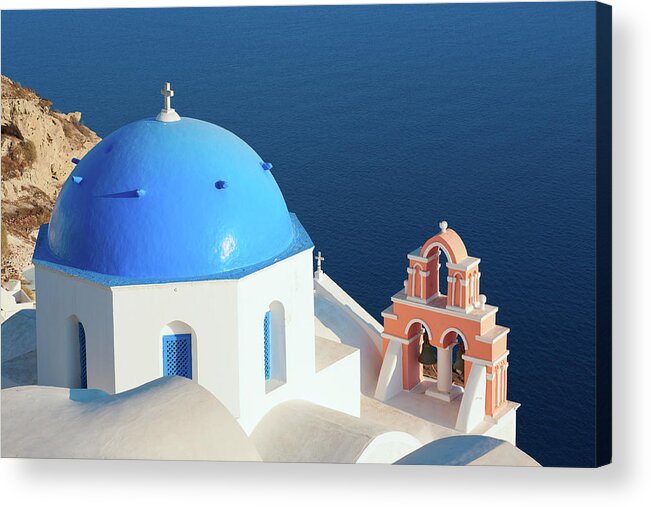 Recreational Pursuit Acrylic Print featuring the photograph Greece, Santorini Views by Berenika l
