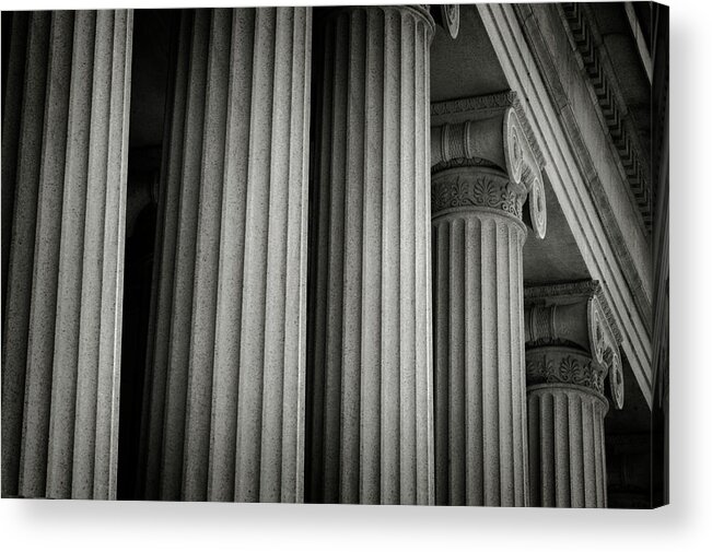 Corporate Business Acrylic Print featuring the photograph Greek Columns by Dny59