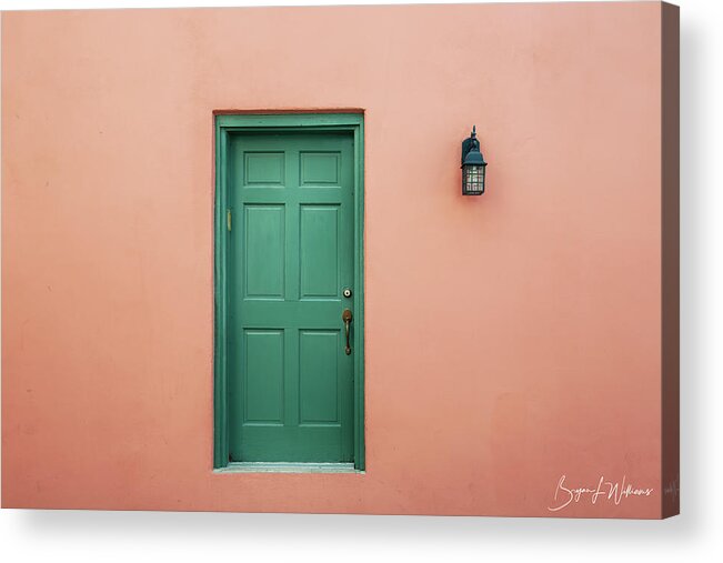 Door Acrylic Print featuring the photograph Green Door by Bryan Williams