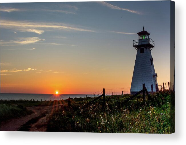 Cape Tryon Acrylic Print featuring the photograph Gulf of St. Lawrence Sunrise by Douglas Wielfaert