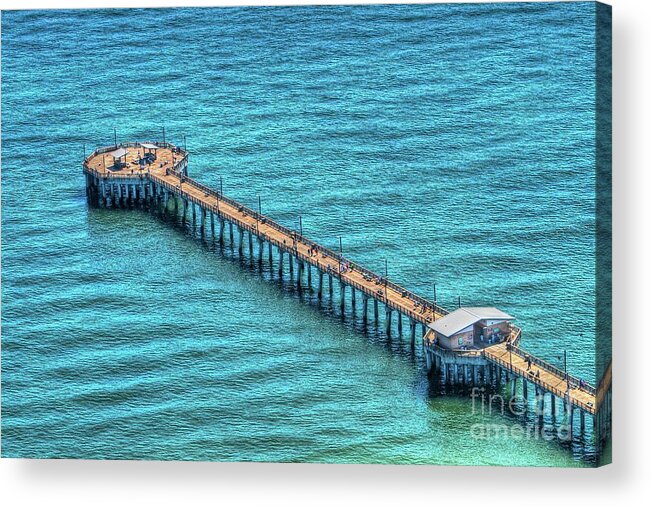 Gulf State Park Pier Acrylic Print featuring the photograph Gulf State Park Pier by Gulf Coast Aerials -
