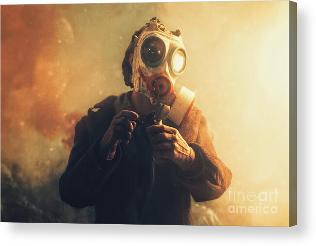 Joker Acrylic Print featuring the photograph Having a gas by Pixel Chimp
