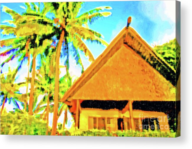 Fiji Acrylic Print featuring the photograph Home in Fiji by Becqi Sherman