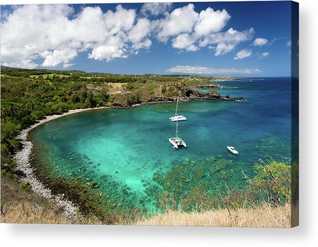 Scenics Acrylic Print featuring the photograph Honolua Bay In Maui by M Sweet