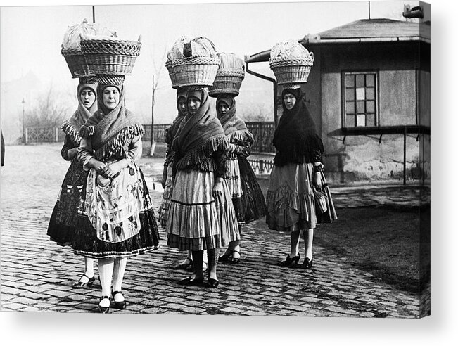 1950-1959 Acrylic Print featuring the photograph Hungarian Peasant Women, 1950s by Keystone-france