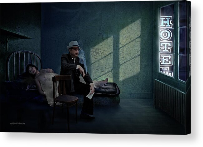 Hotel Room Acrylic Print featuring the photograph I Remember You Well in The Chelsea Hotel by Aleksander Rotner