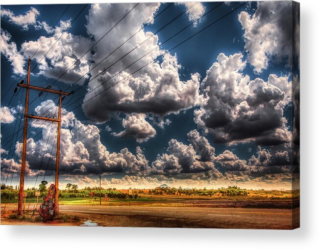 Monsoon Acrylic Print featuring the photograph I won't look back by Micah Offman