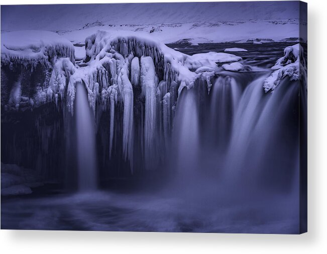 Iceland Acrylic Print featuring the photograph Ice And Flow IIi by Jingshu Zhu