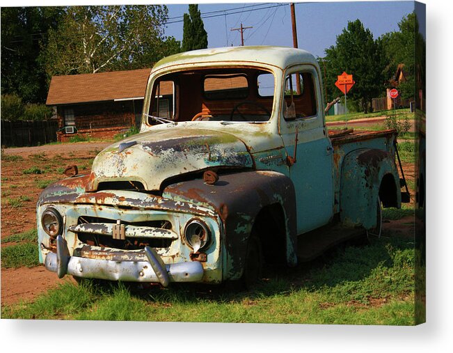 Pickup Acrylic Print featuring the photograph I'm still here by Giorgio Tuscani