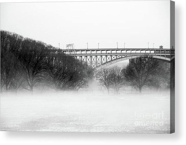 Fog Acrylic Print featuring the photograph Inwood Hill with Fog by Cole Thompson