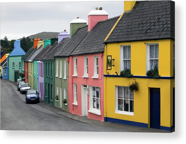 Row House Acrylic Print featuring the photograph Ireland, County Cork, Beara Peninsula by Glen Allison