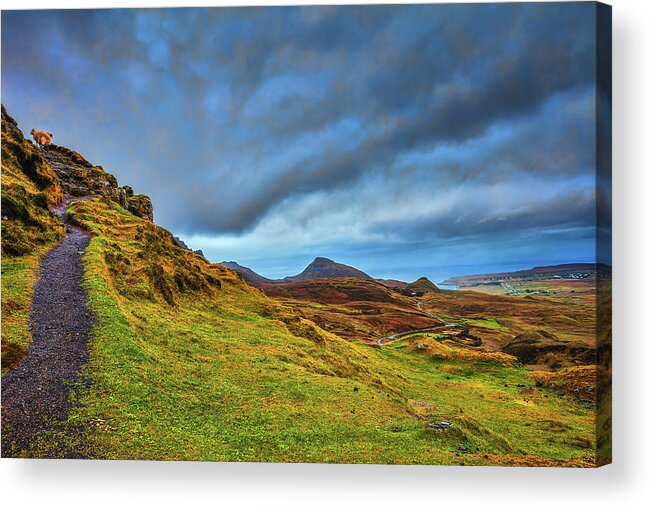 Landscape Acrylic Print featuring the photograph Isle of Skye landscape #I1 by Leif Sohlman