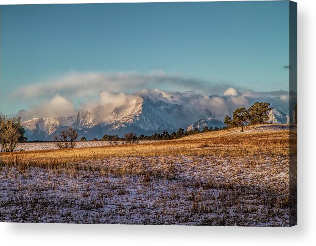 Pikes Peak Acrylic Print featuring the photograph It Begins by Alana Thrower