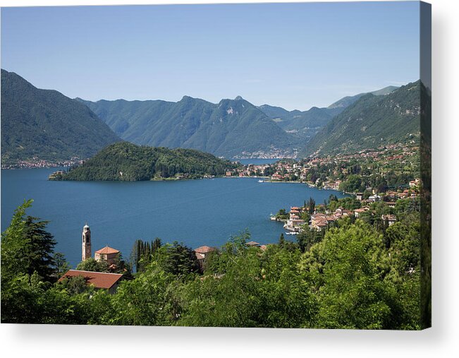 Scenics Acrylic Print featuring the photograph Italy, Lombardy, Lake Como by Buena Vista Images