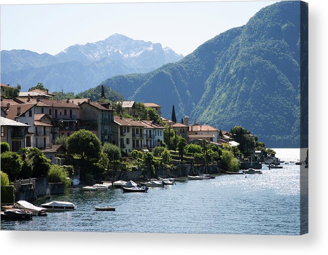 Scenics Acrylic Print featuring the photograph Italy, Lombardy, Lake Como, Ossuccio by Buena Vista Images