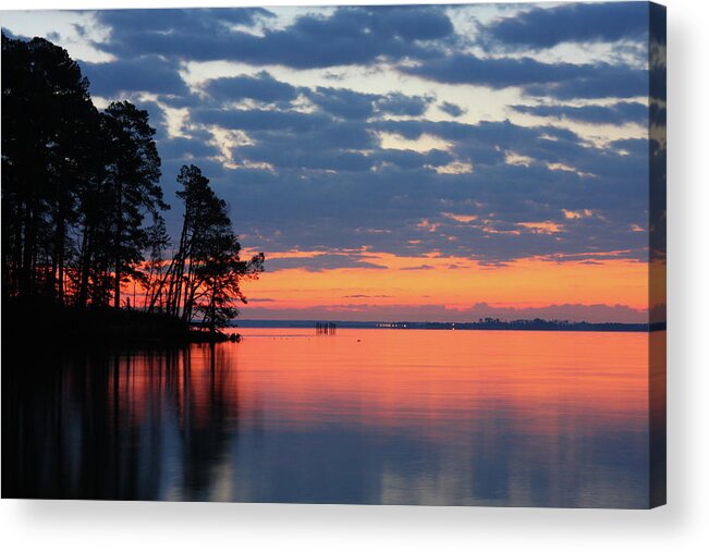 James River Sunrise Acrylic Print featuring the photograph James River sunrise by Greg Smith