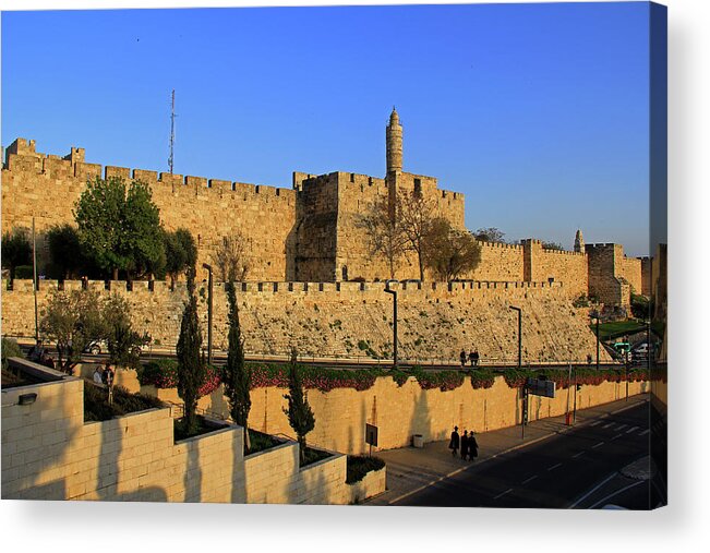 Jerusalem Acrylic Print featuring the photograph Jerusalem, Israel - Old City, Jaffa Gate by Richard Krebs