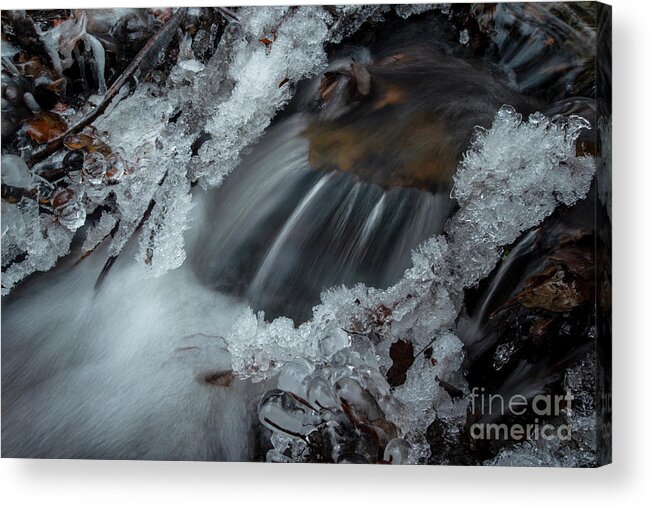 Water Acrylic Print featuring the photograph Jeweled Cascade by Jane Axman