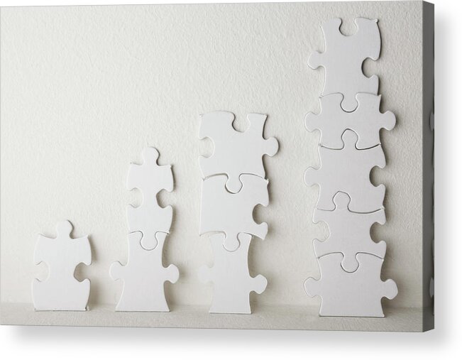 Moving Up Acrylic Print featuring the photograph Jigsaw Chart by Alex Bramwell