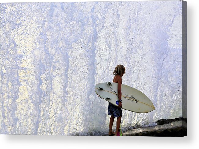 Surf Acrylic Print featuring the photograph Ka Nalu Nui Loa by Donald J Gray