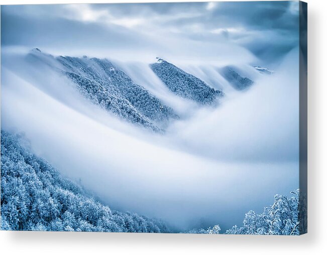 Balkan Mountains Acrylic Print featuring the photograph Kingdom Of the Mists by Evgeni Dinev