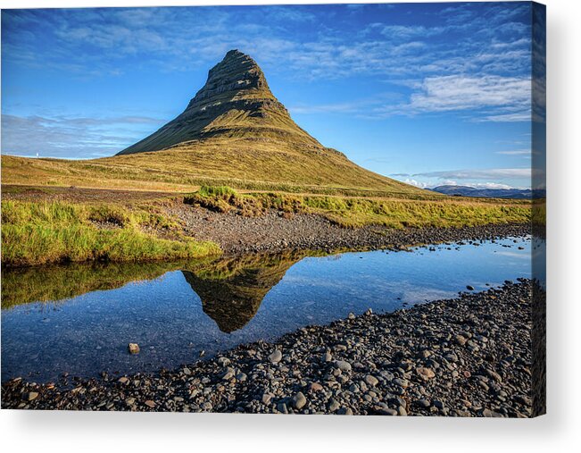 David Letts Acrylic Print featuring the photograph Kirkjufell Mountain by David Letts