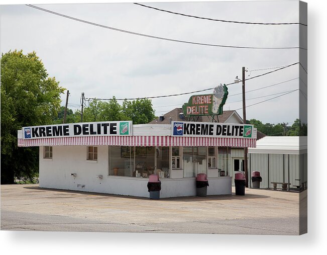 Merchandise Acrylic Print featuring the photograph Kreme Delight Donuts by Buyenlarge