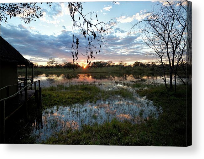 Namibia Acrylic Print featuring the photograph Kwando River by Fotogaby