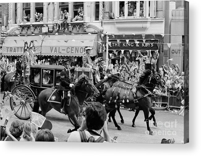 1980-1989 Acrylic Print featuring the photograph Lady Diana Going To Wedding by Bettmann