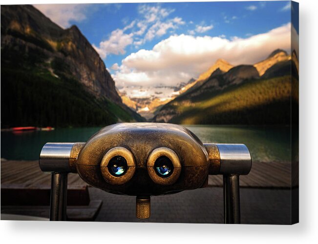 Scenics Acrylic Print featuring the photograph Lake Louise by Noppawat Tom Charoensinphon