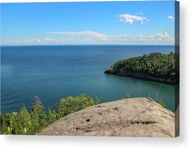 Lake Acrylic Print featuring the photograph Lake Superior Blue by Laura Smith