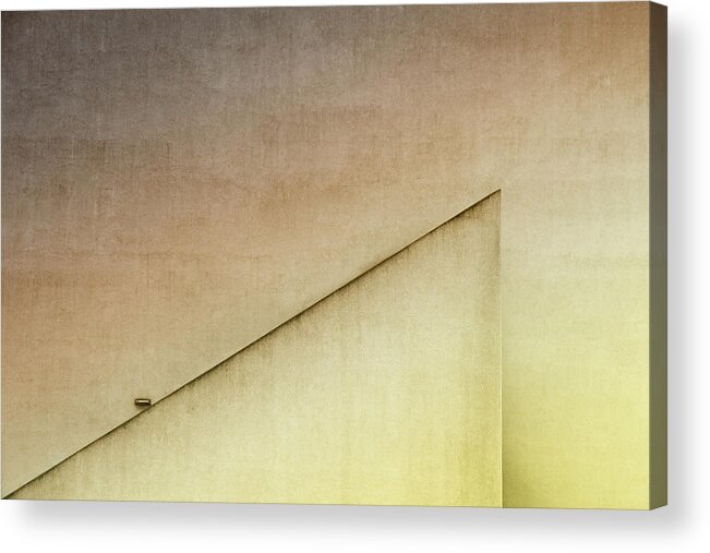 Yellow Acrylic Print featuring the photograph Lamp Light by Rolf Endermann