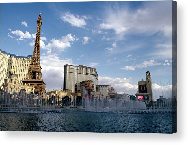 Las Vegas Replica Eiffel Tower Acrylic Print featuring the photograph Las Vegas, Nevada, Usa by Christian Thomas