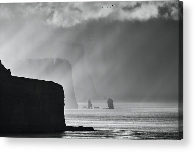 Cliff Acrylic Print featuring the photograph Layers by Gerd Moors