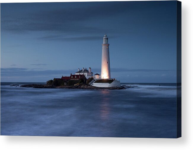 Lighthouse Acrylic Print featuring the photograph Leave a light on for me by Anita Nicholson