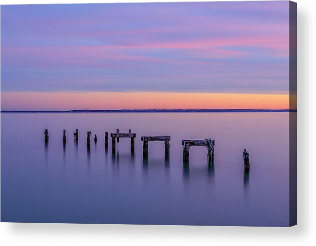Posts Acrylic Print featuring the photograph Left Behind by Rob Davies