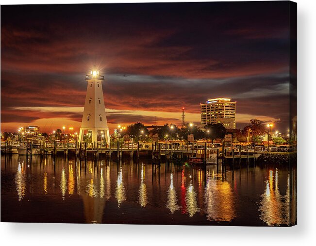 Lighthouse Acrylic Print featuring the photograph Lighthouse Reflection by JASawyer Imaging
