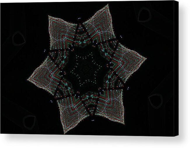 Star Lights Acrylic Print featuring the photograph Lights Within a Star by Colleen Cornelius