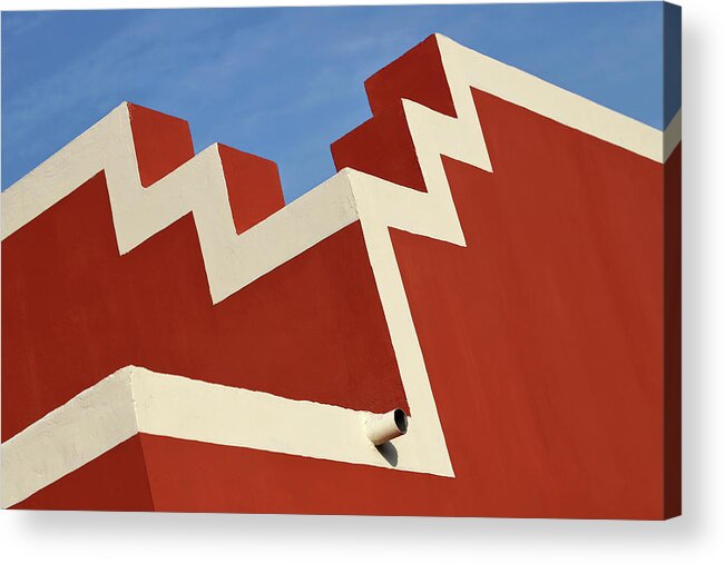 Minimalism Acrylic Print featuring the photograph Lines and Pipe by Prakash Ghai