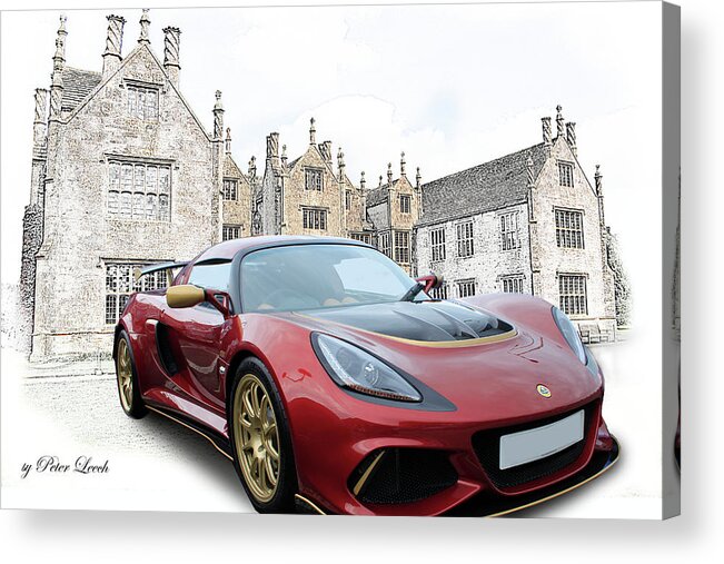 Barrington Court Acrylic Print featuring the digital art Lotus at Home by Peter Leech