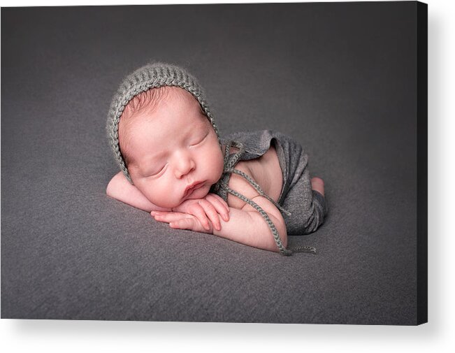 Newborn Acrylic Print featuring the photograph Lovely Newborn by Margareth Perfoncio