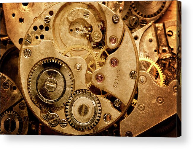 Second Hand Acrylic Print featuring the photograph Machinations by Dny59