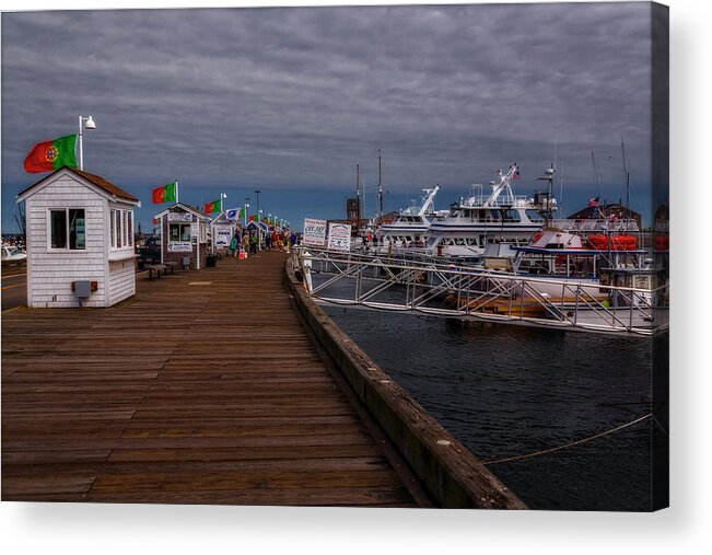 Provincetown Acrylic Print featuring the photograph MacMillan Wharf Provincetown by Susan Candelario