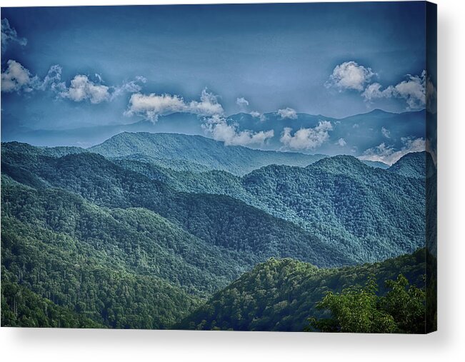 Mountains Acrylic Print featuring the photograph Magnificent Mountains - Great Smoky Mountains National Park by Rebecca Carr