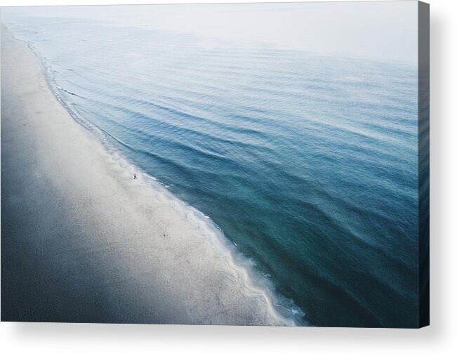 Aerial Acrylic Print featuring the photograph Man by Witoldziomek