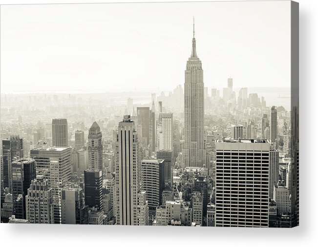 Tranquility Acrylic Print featuring the photograph Manhattan by © Philippe Lejeanvre